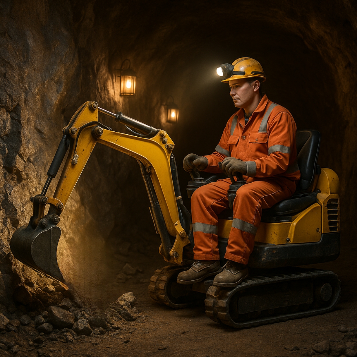 Mini Excavator Worker